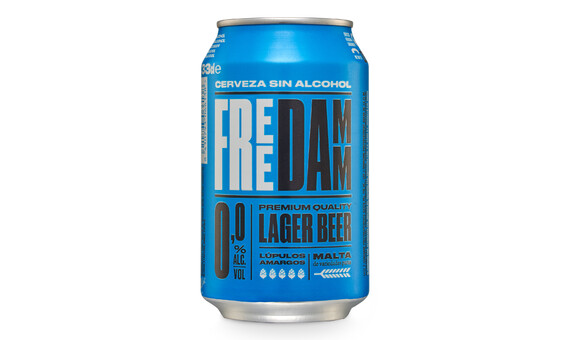 CERVEZA FREE DAMM 0,0 LATA 33 CL 2
