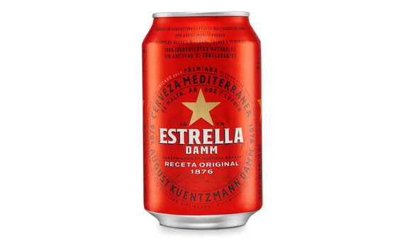 CERVEZA ESTRELLA DAMM LATA 33 CL 5,4Â§ 2