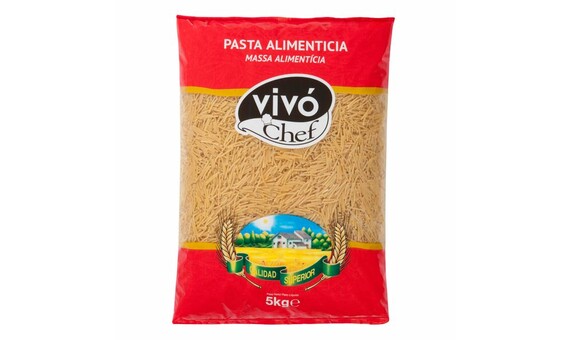 FIDEO GRUESO VIVO CHEF 5 KG.