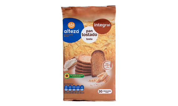 PAN TOSTADO INTEGRAL ALTEZA 270 GR 30R 2