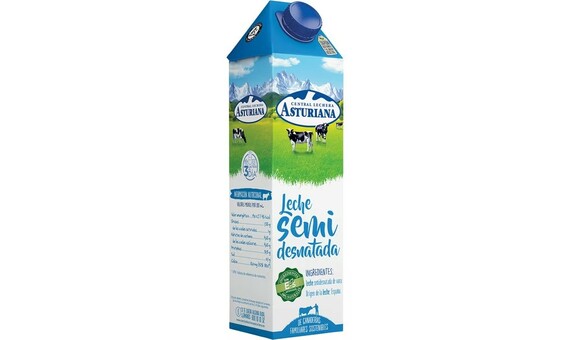 LECHE ASTURIANA SEMI BRIK 1 L 2