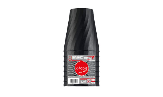 VASOS X-TABLE NEGRO 320CC P-8