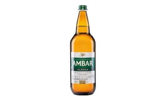 CERVEZA AMBAR CLASICA 1 LITRO