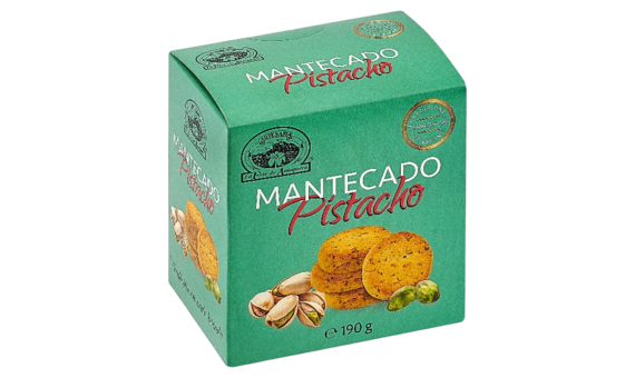 MANTECADO PISTACHO ARTESANIA CAJA 190GR