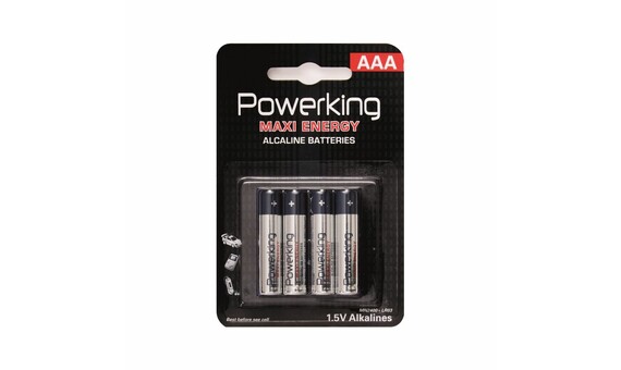 PILA POWERKING ALCALINA AAA LR03 BL-4
