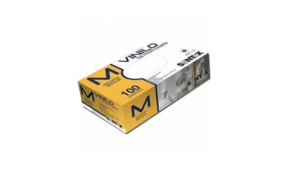 GUANTE VINILO TRANSP.T-MEDIANA 100U