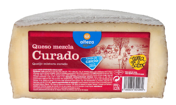 QUESO CURADO ALTEZA 1/2 PZ(4 PZ X 1.8KG)