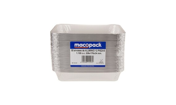 BANDEJA ALUM.CANELONES 12U P-50(226X176)