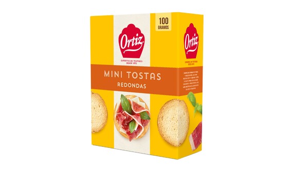 ORTIZ MINI-TOSTAS REDONDAS 100 G