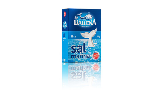 SAL MARINA FINA LA BALLENA 1KG(E.CARTON) 2