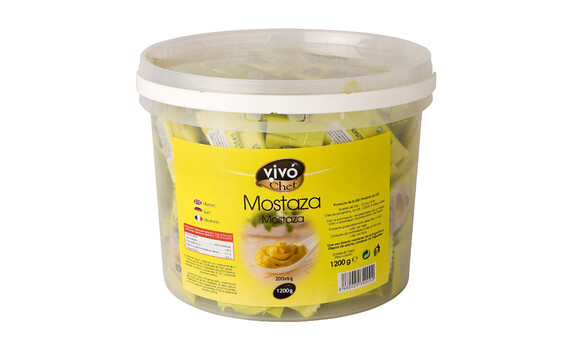MOSTAZA VIVO CHEF PORCIONES 6 GR.P-200