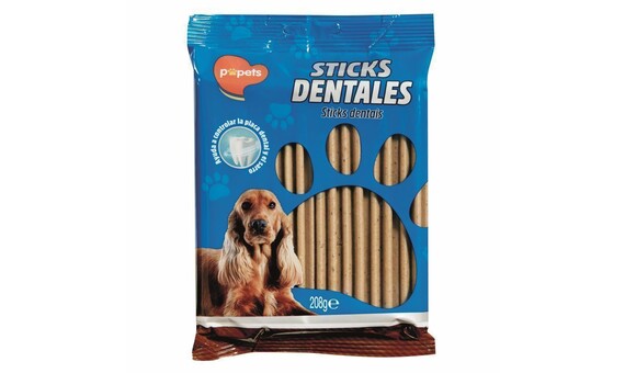 STICK DENTALES PERRO POPETS 208 GR