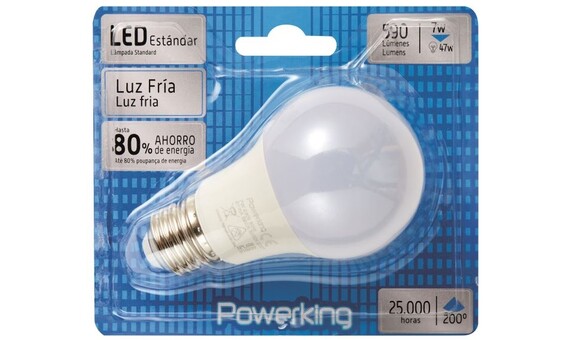 LED STD.CEGASA 7W E27 FRIA(331109)