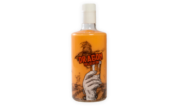 LICOR CREMA DE MELOCOTÃ N  DRAGON 70 CL