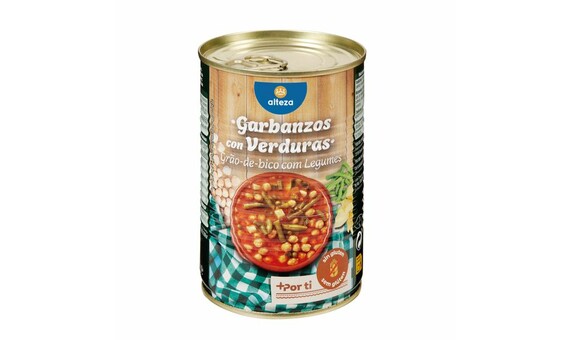 GARBANZOS CON VERDURAS ALTEZA 440G