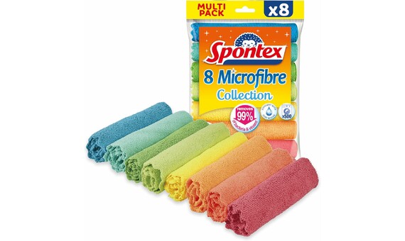 BAYETA MICROFIBRAS SPONTEX 30X30 P-8