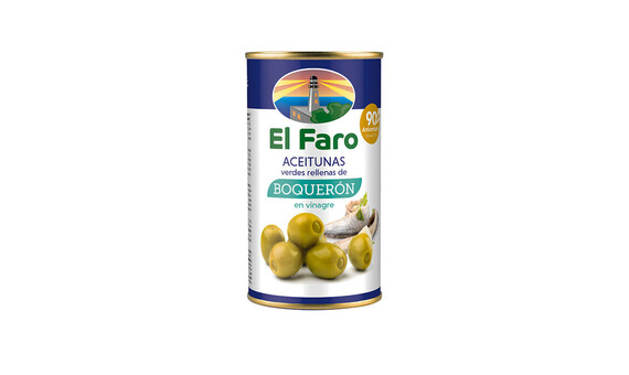 ACEITUNA RELL.BOQUERON FARO 350G