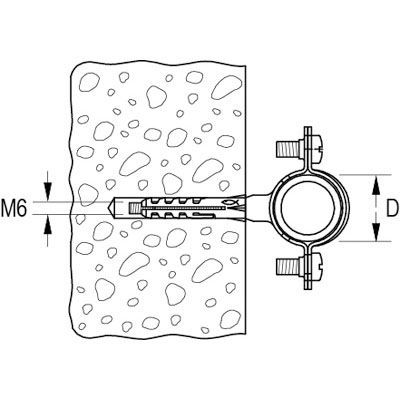 ABRAZADERA METALICA FISCHER AM-10 2