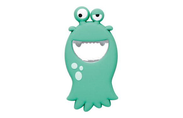 ABREBOTELLAS PVC MONSTER  TURQUESA