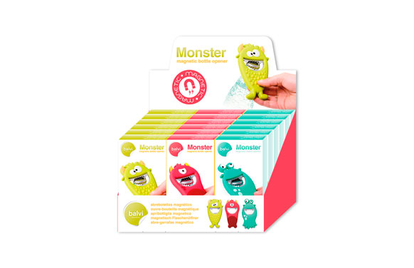 ABREBOTELLAS PVC MONSTER VERDE