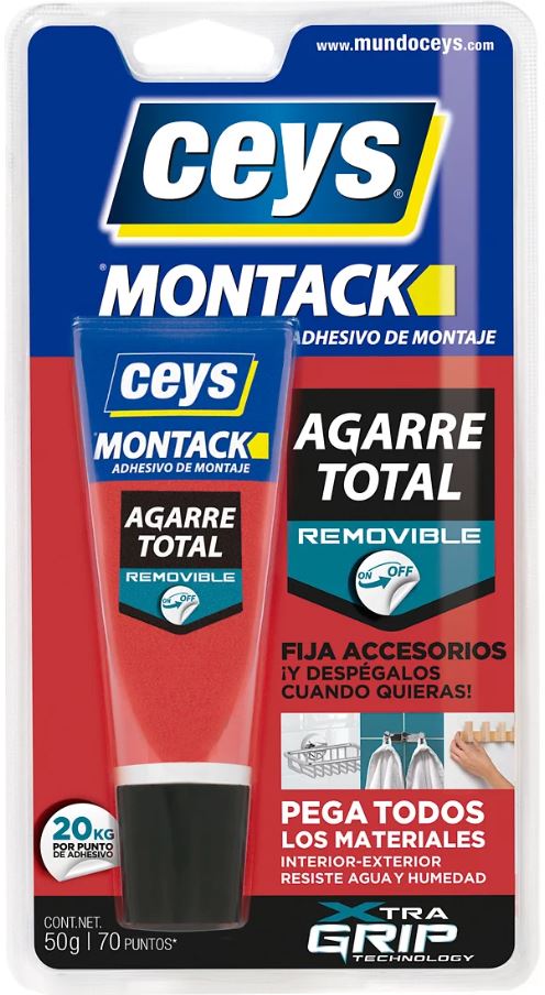 ADHESIVO MONTACK DESMONTABLE 50 G