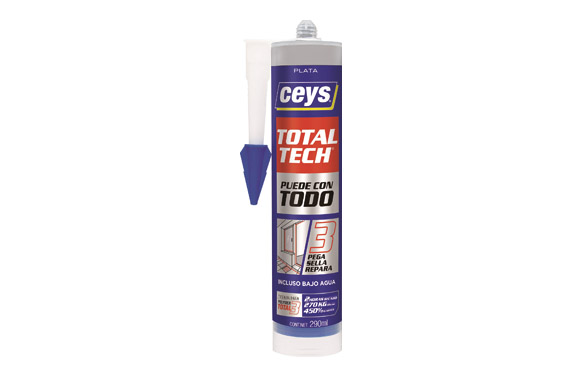 ADHESIVO SELLADOR TOTAL TE290 ML PLATA