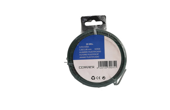 ALAMBRE PLASTIFICADO EN RO1,6/2,8MM X 20
