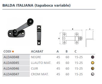 ALDABA ITALIA TAP.VARI.10951100  NEGRO 2