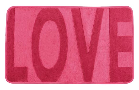 ALFOMBRA DE BA¥O GOMAESPUMROSA-80X50CM