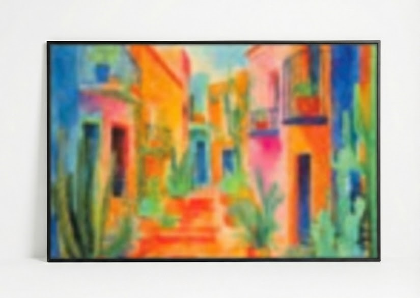 ALFOMBRA CASAS COLORES 50x75cm 2