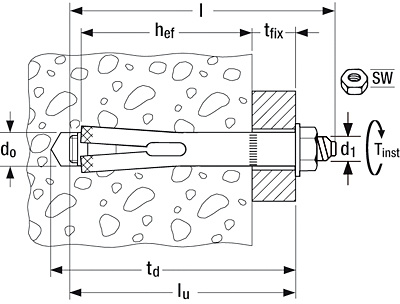 ANCLAJE FISCHER FSL-H  8 K BLISTER 2