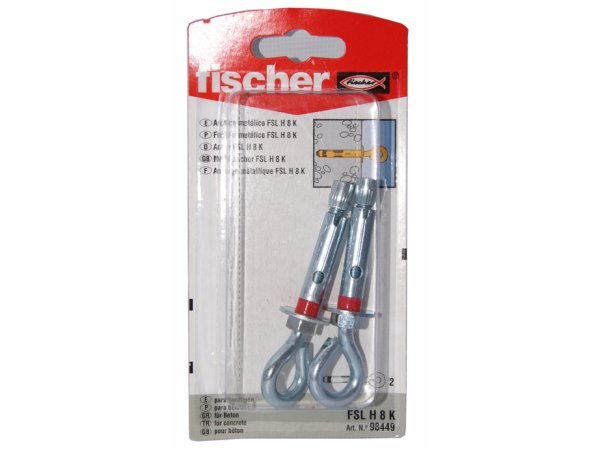 ANCLAJE FISCHER FSL-H  8 K BLISTER