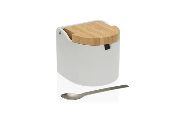 AZUCARERO TAPA BAMBU      BLANCO