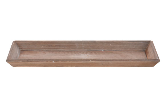 BANDEJA MADERA NATURAL    40 X 14 CM