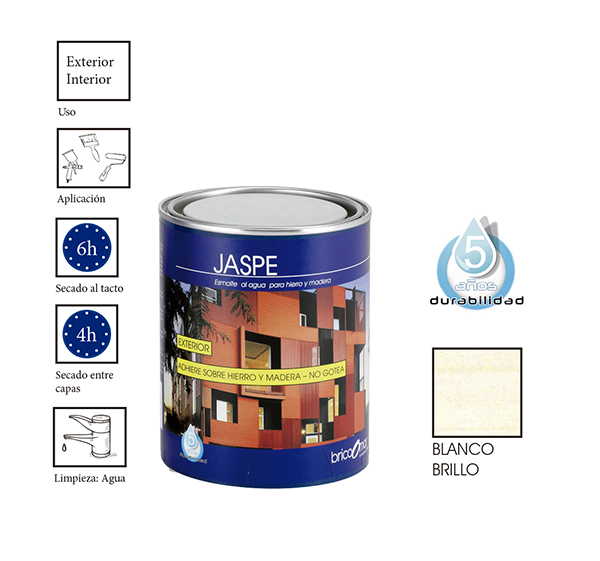 BARNIZ BRICOOMAR JASPE BLANCO BRIL.750ML