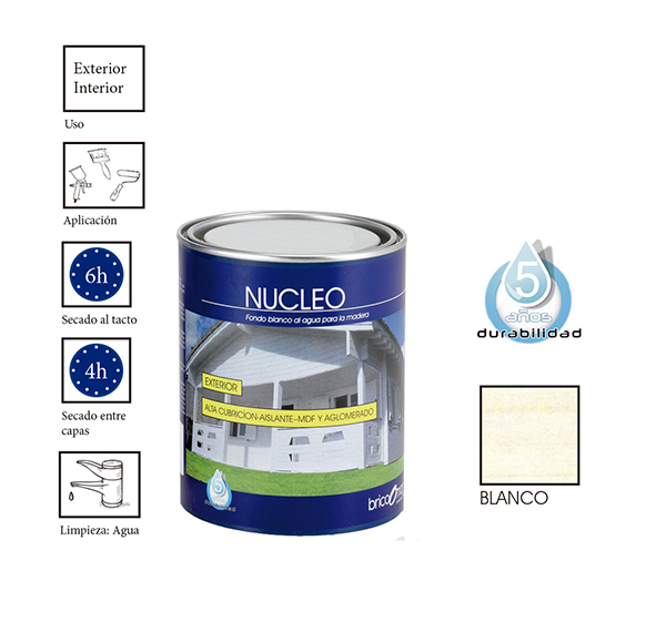 BARNIZ BRICOOMAR BLANCO NUCLEO     750ML
