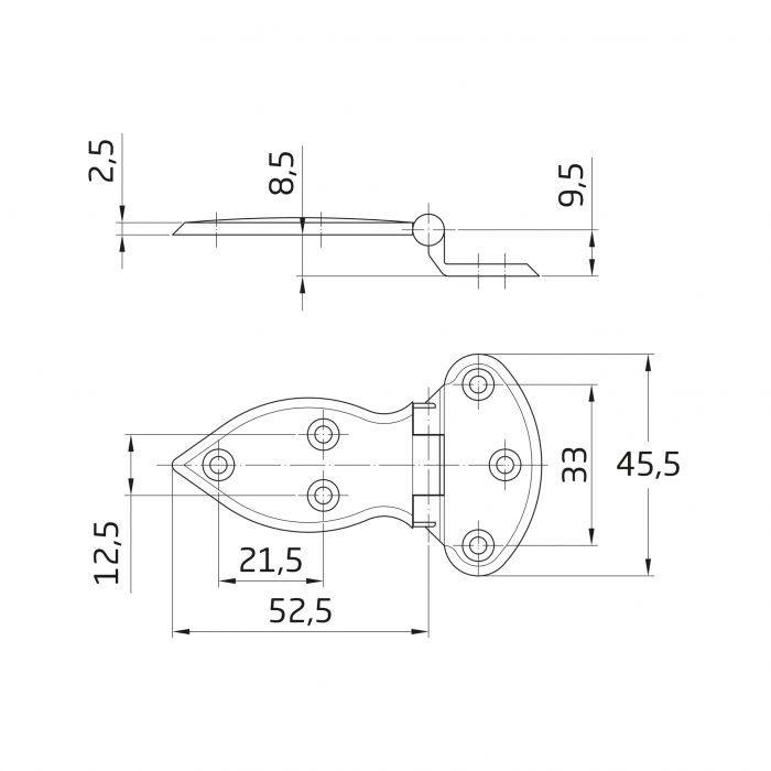BISAGRA N§ 2 NIQUEL 2