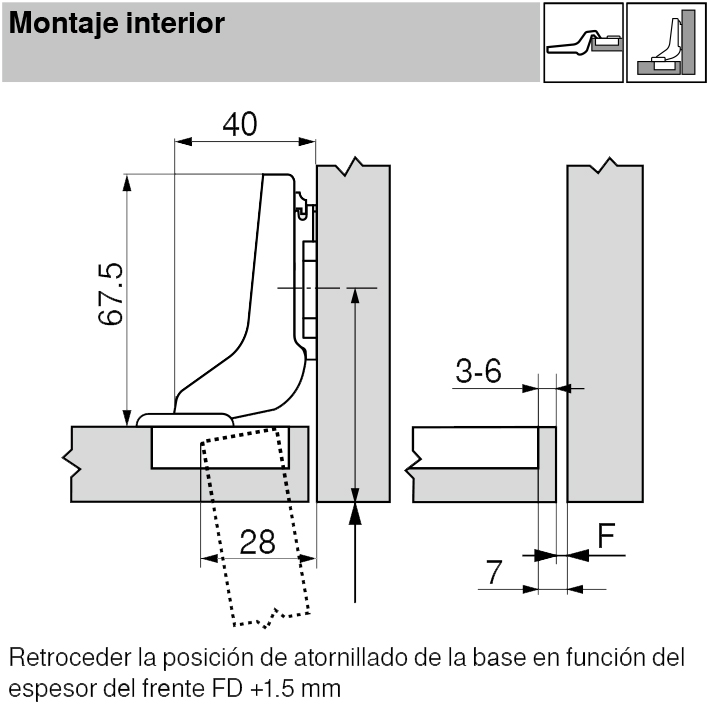BISAGRA BLUM 75T1750 CLIP-TOP S/ACODADA 2
