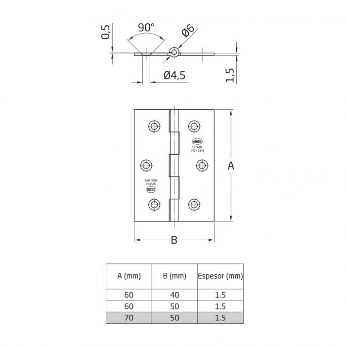 BISAGRA 2002-70X50 A.INO DISPLAY AMIG 2