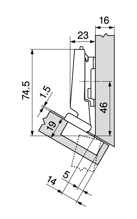 BISAGRA BLUM 79B3451   (-30§) ANGULO 2