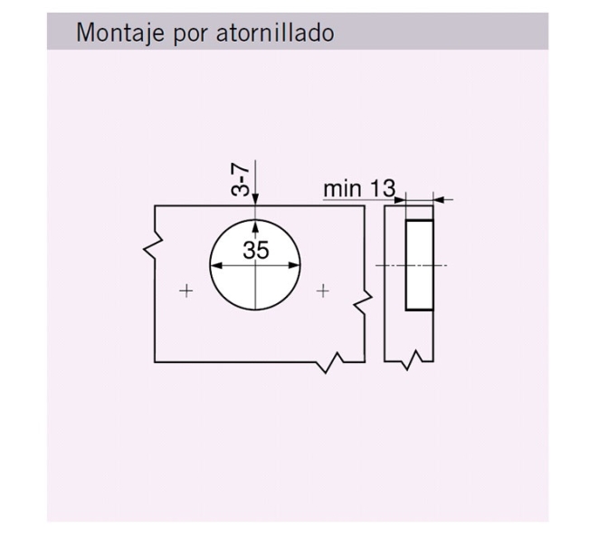 BISAGRA BLUM 71B3750 CLIP FRE S/ACODADA 5