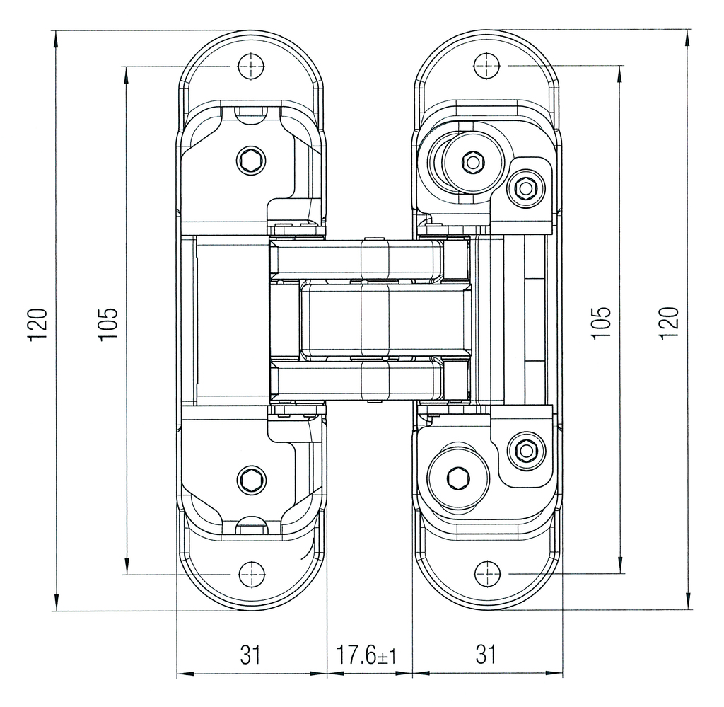 BISAGRA ATOMIKA K8000CS  (K 8000 CS) 3