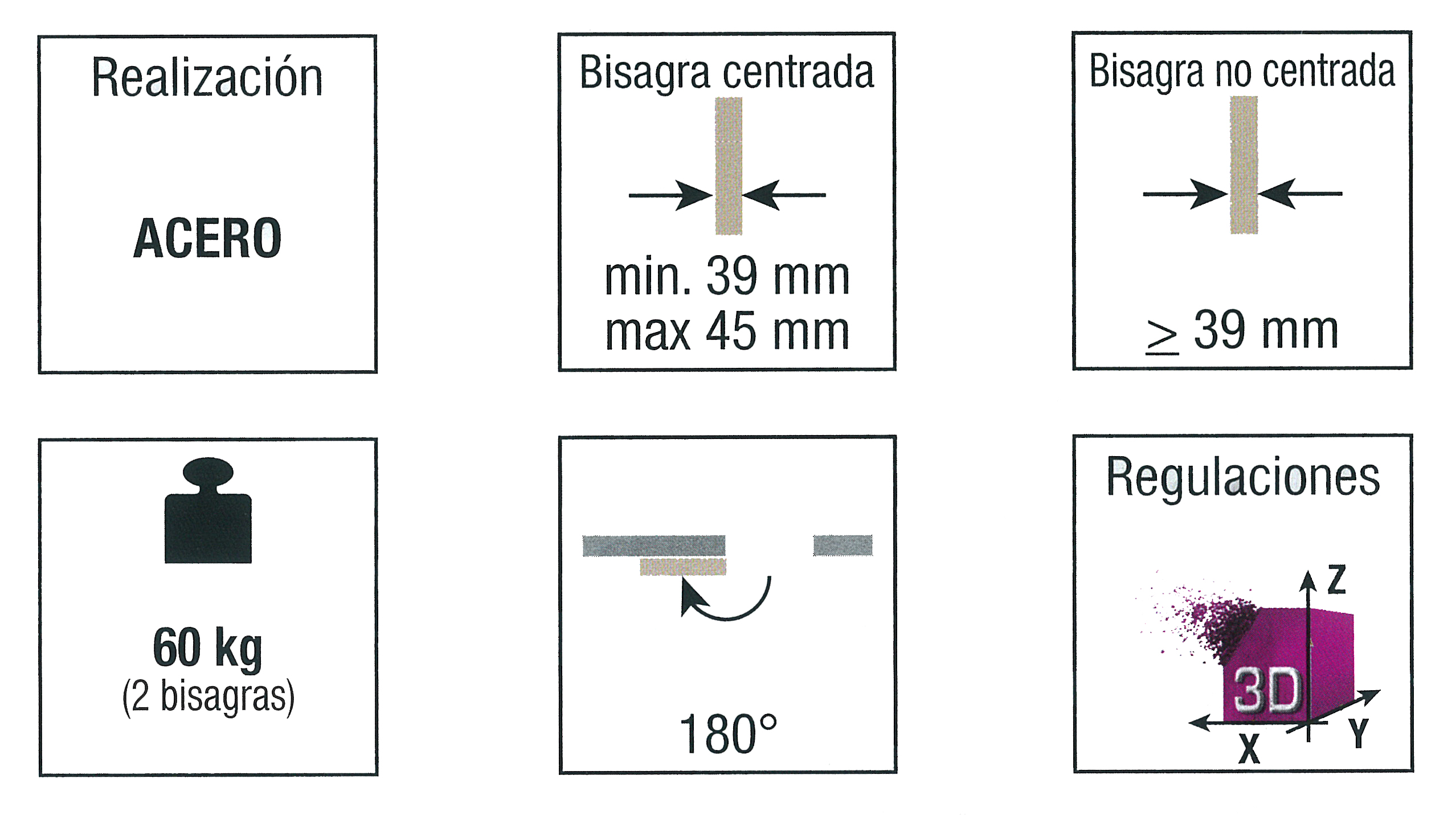 BISAGRA ATOMIKA K8000CS  (K 8000 CS) 4