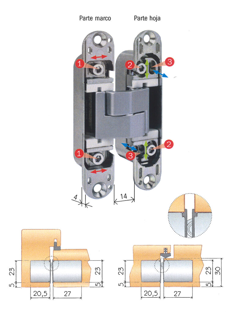 BISAGRA INV. AGB ECLIPSE 3.2 NEGRO 4