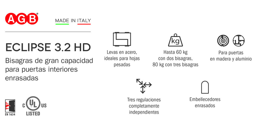 BISAGRA INV. AGB ECLIPSE 3.2 HD NEGRO 5
