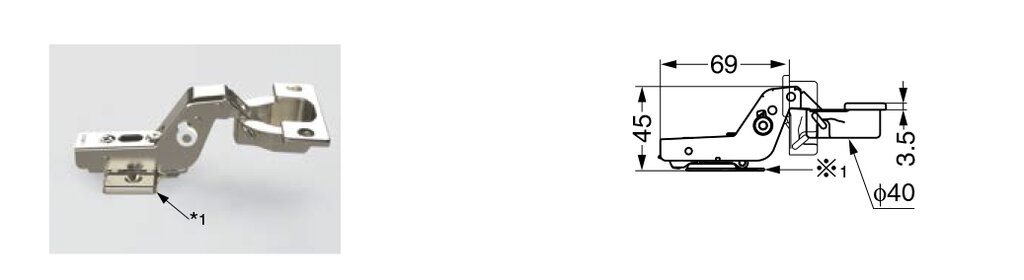 BISAGRA + ACCESORIO (M) 180-055-061