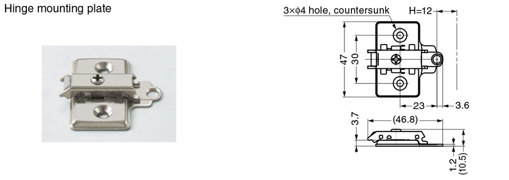 BISAGRA + ACCESORIO (L) 180-055-062 2