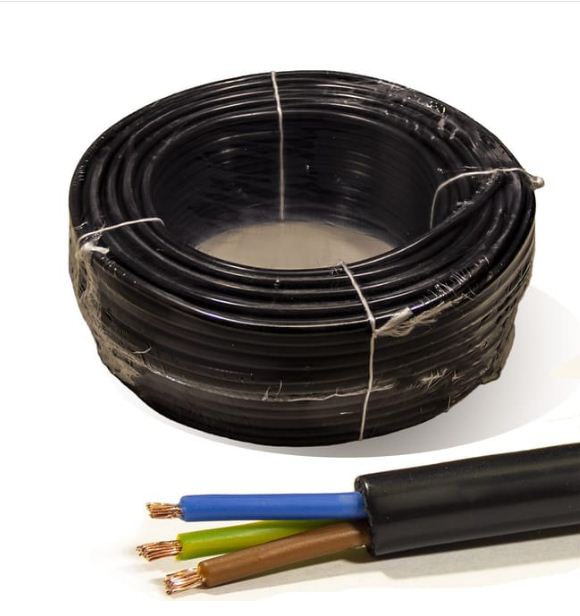BOBINA CABLE MANGUERA PVC 3G1,5 NEGRO