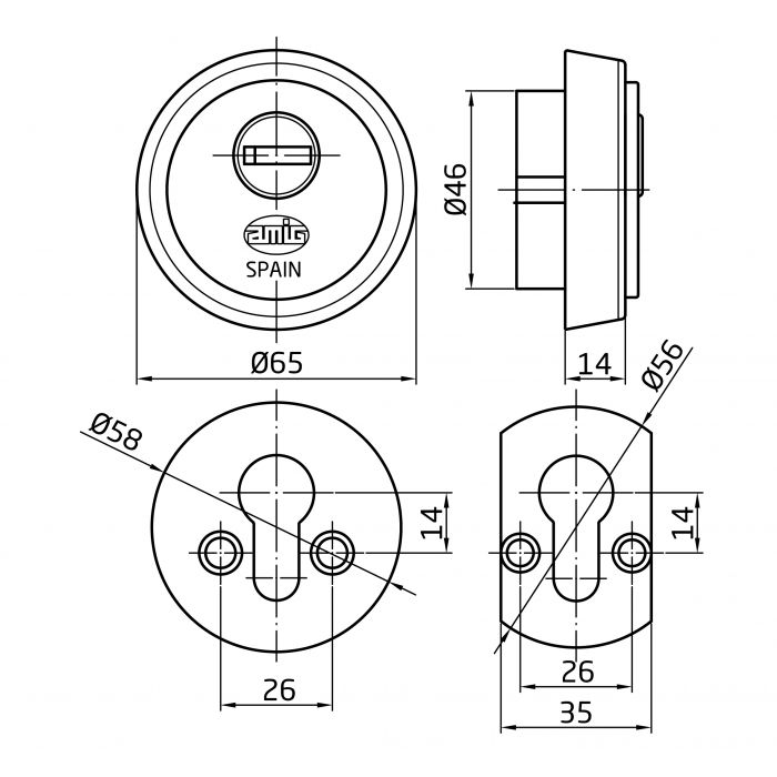 BOCALLAVE 30-65 L-LATON MATE  (6358) 2