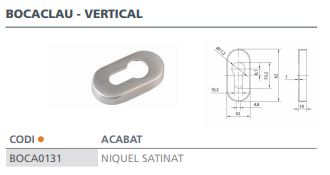 BOCALLAVE VERTICAL NIQUEL SAT.SVB306INOX 2